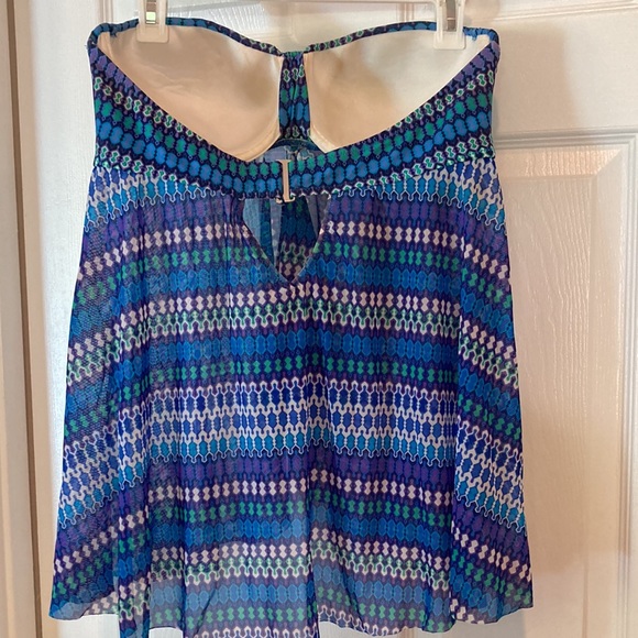 Geometric Cool Colored Tankini Top - Picture 3 of 6